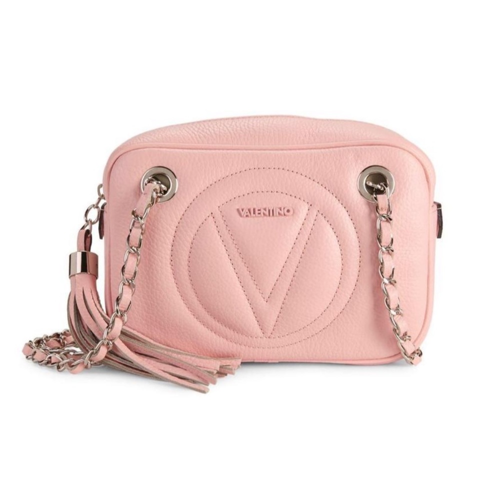 Valentino Dalila Dollaro Pink Leather Cross Body Bag